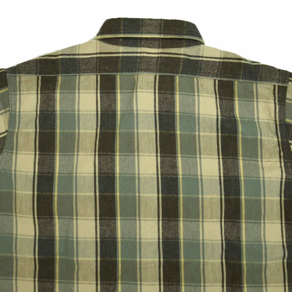 ウエアハウス (WAREHOUSE) Lot 3022 FLANNEL SHIRTS WITH CHINSTRAP H柄 ONE WASH 長袖チェックネルシャツ