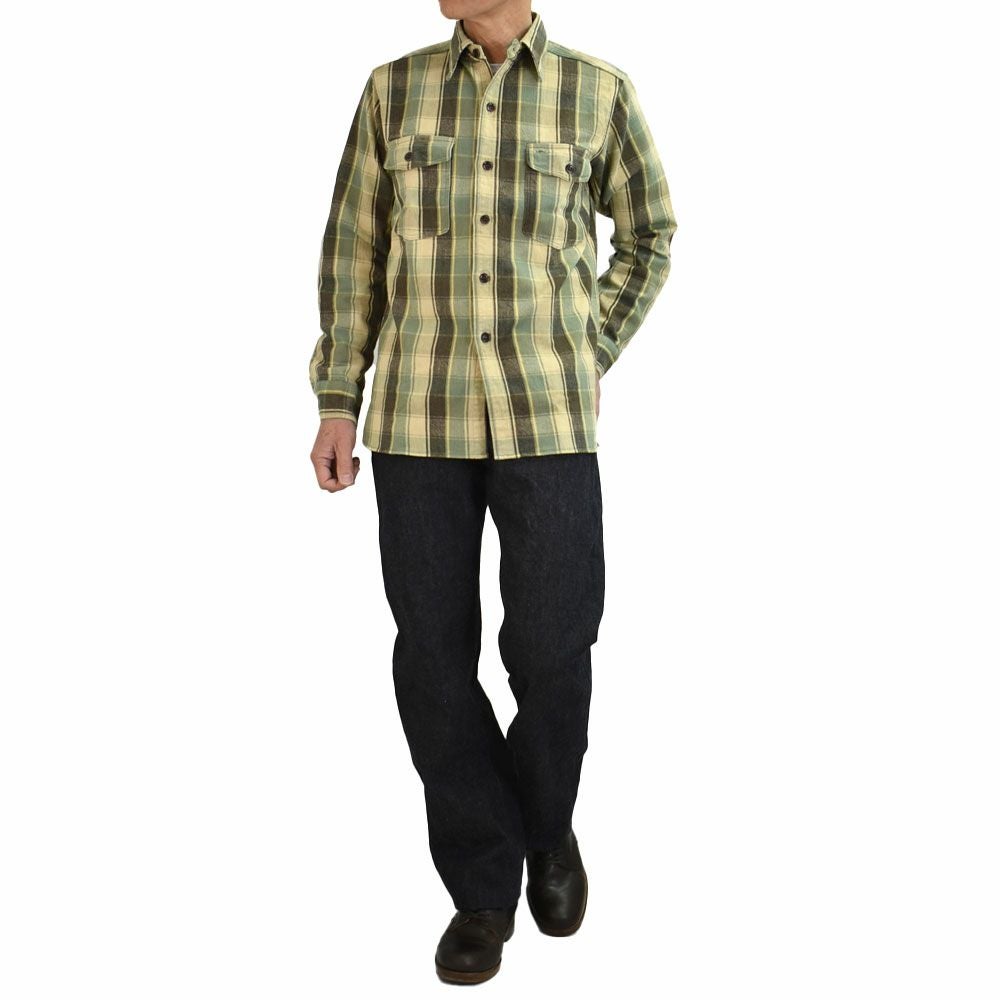 ウエアハウス (WAREHOUSE) Lot 3022 FLANNEL SHIRTS WITH CHINSTRAP H