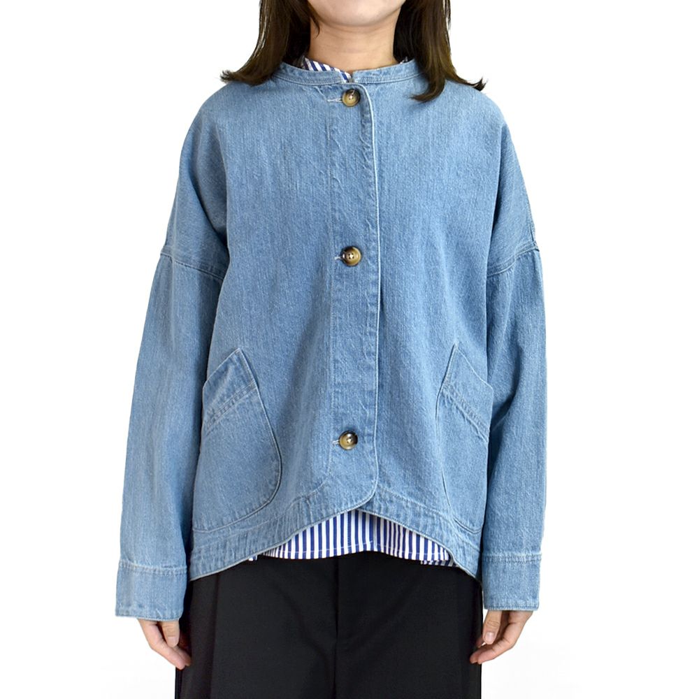 ブリスバンチ (Bliss bunch) ラウンドヘムJKT デニムジャケット R761-304