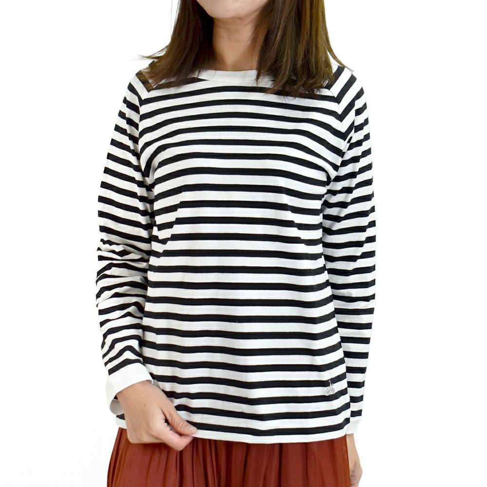 ブリスバンチ (Bliss bunch) ラグランTEE (長袖) 長袖Tシャツ ボーダー長袖Tシャツ ワンポイント刺繍 ロンT TBN1002-H