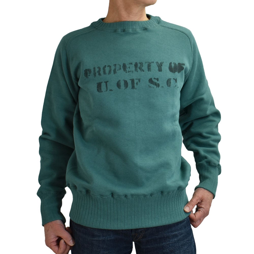 ジョングラッコー(JOHN GLUCKOW)The Albert Sweat -Property of U of SC- 長袖プリントトレーナー スウェットシャツ JG-CS24