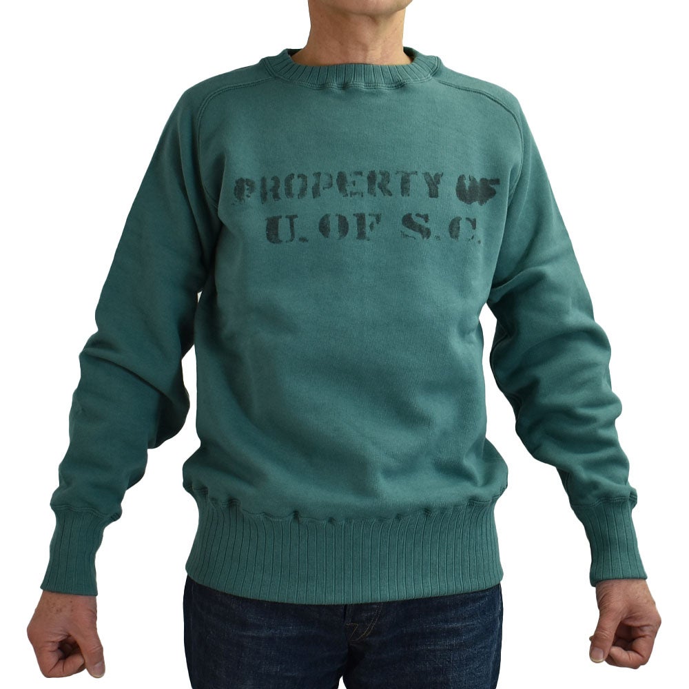 ジョングラッコー(JOHN GLUCKOW) The Albert Sweat -Property of U of SC- 長袖プリントトレーナー スウェットシャツ JG-CS24
