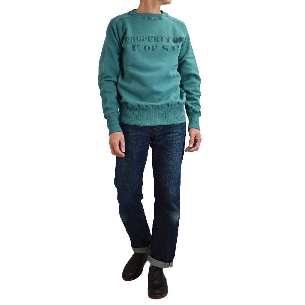 ジョングラッコー(JOHN GLUCKOW) The Albert Sweat -Property of U of SC- 長袖プリントトレーナー スウェットシャツ JG-CS24