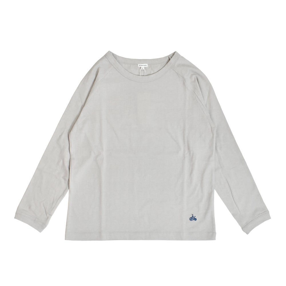 ブリスバンチ (Bliss bunch) ラグランTEE (長袖) 長袖Tシャツ 無地長袖Tシャツ ワンポイント刺繍 ロンT TBN1000-H 8-2.OYSTER