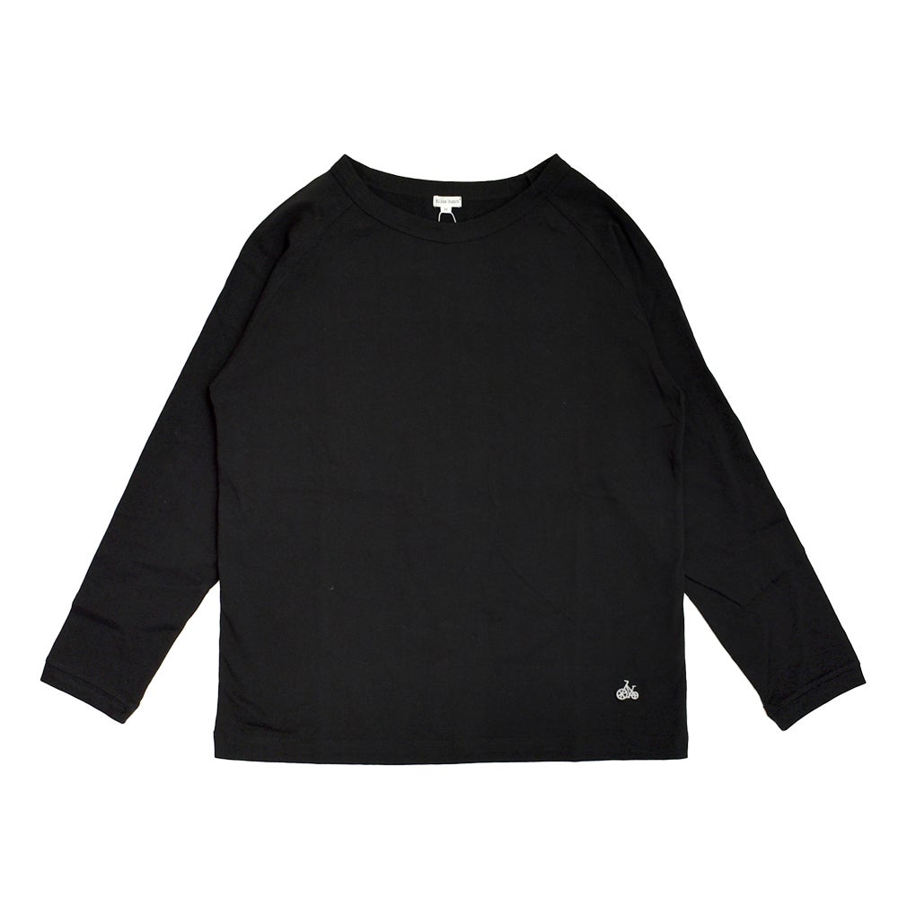 ブリスバンチ (Bliss bunch) ラグランTEE (長袖) 長袖Tシャツ 無地長袖Tシャツ ワンポイント刺繍 ロンT TBN1000-H 8-8.BLACK