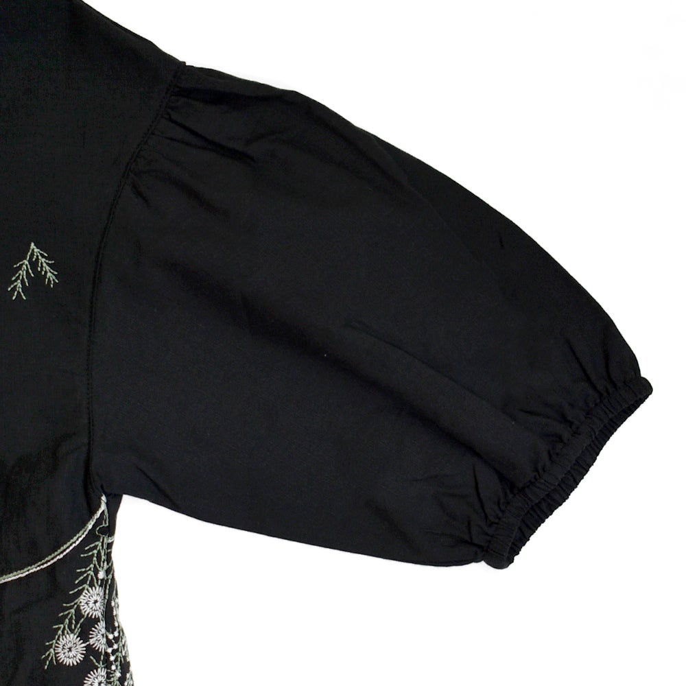 マーブルシュッド (marble SUD) EMB swag(綿) パフブラウス 刺繍 シャツ 05GS074003