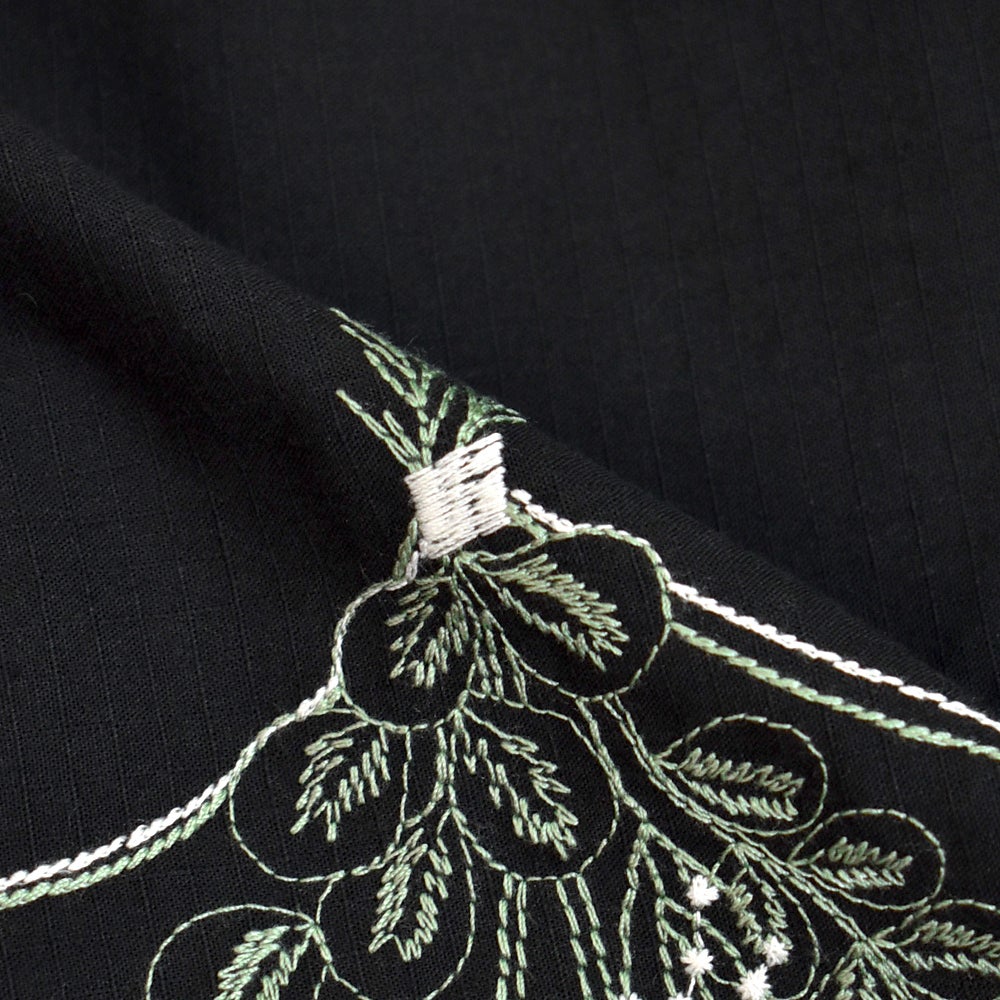 マーブルシュッド (marble SUD) EMB swag(綿) パフブラウス 刺繍