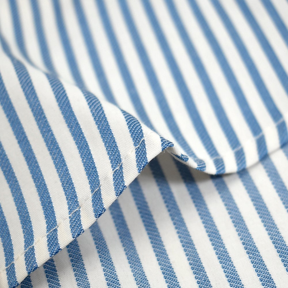 ポンデシャロン (PONT DE CHALONS) 刺繍ボタンシャツ 長袖ストライプシャツ 22580211