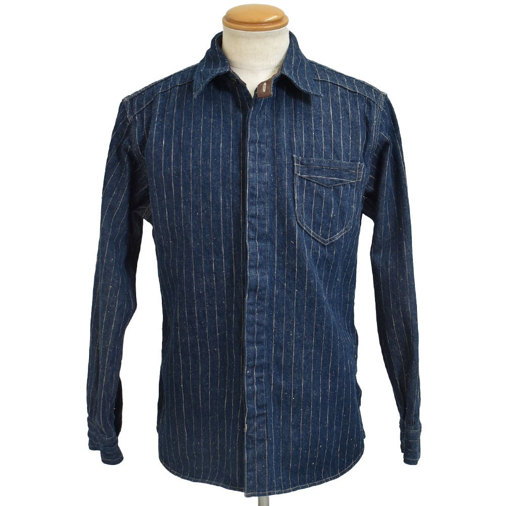 デラックスウエア (DELUXEWARE) DENIM NEL SHIRT 長袖デニムシャツ
