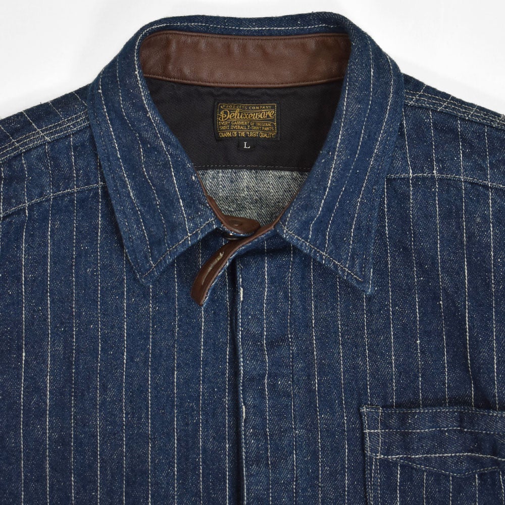 デラックスウエア (DELUXEWARE) DENIM NEL SHIRT 長袖デニムシャツ