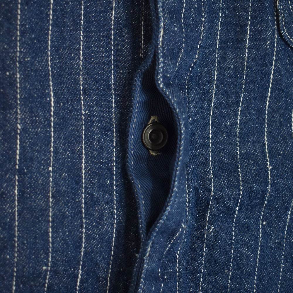 デラックスウエア (DELUXEWARE) DENIM NEL SHIRT 長袖デニムシャツ
