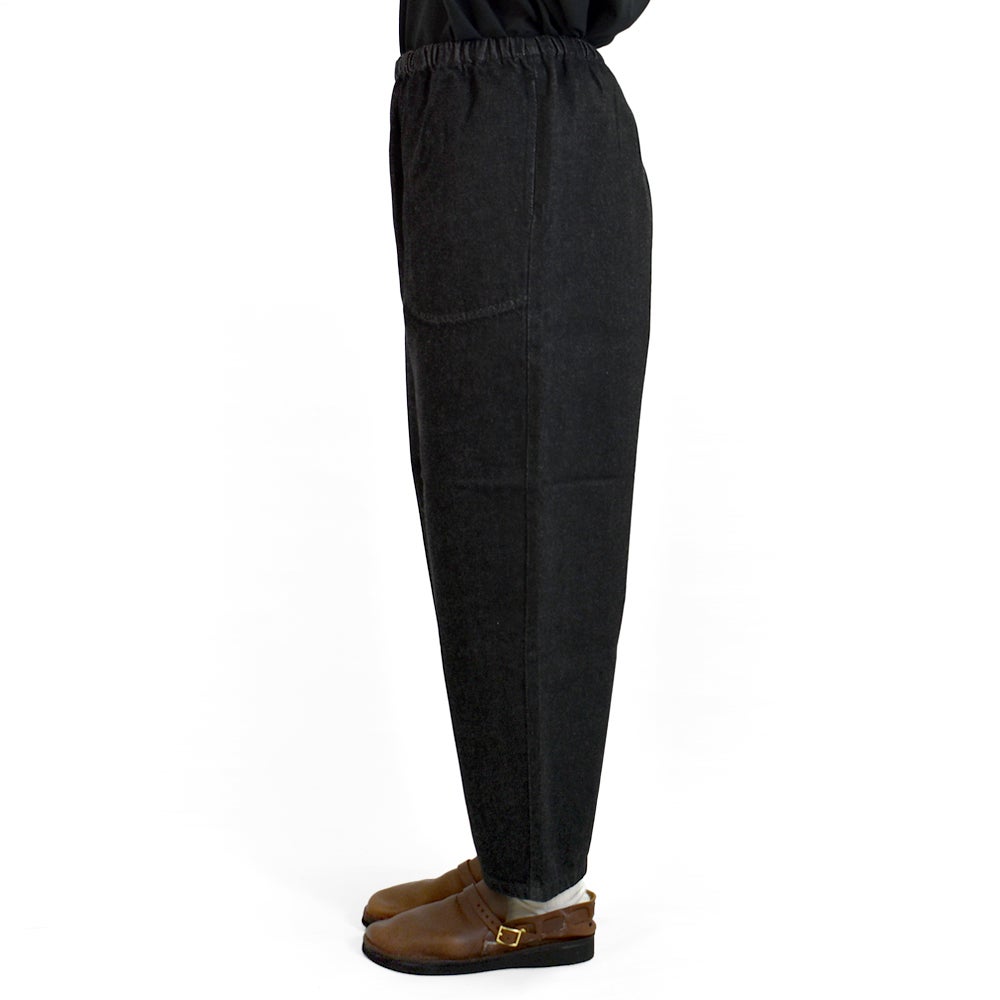 ダントン (DANTON) Women’s Black Denim Easy Pants ブラックデニムパンツ イージーパンツ クロップド丈 テーパード JD-2540KBK
