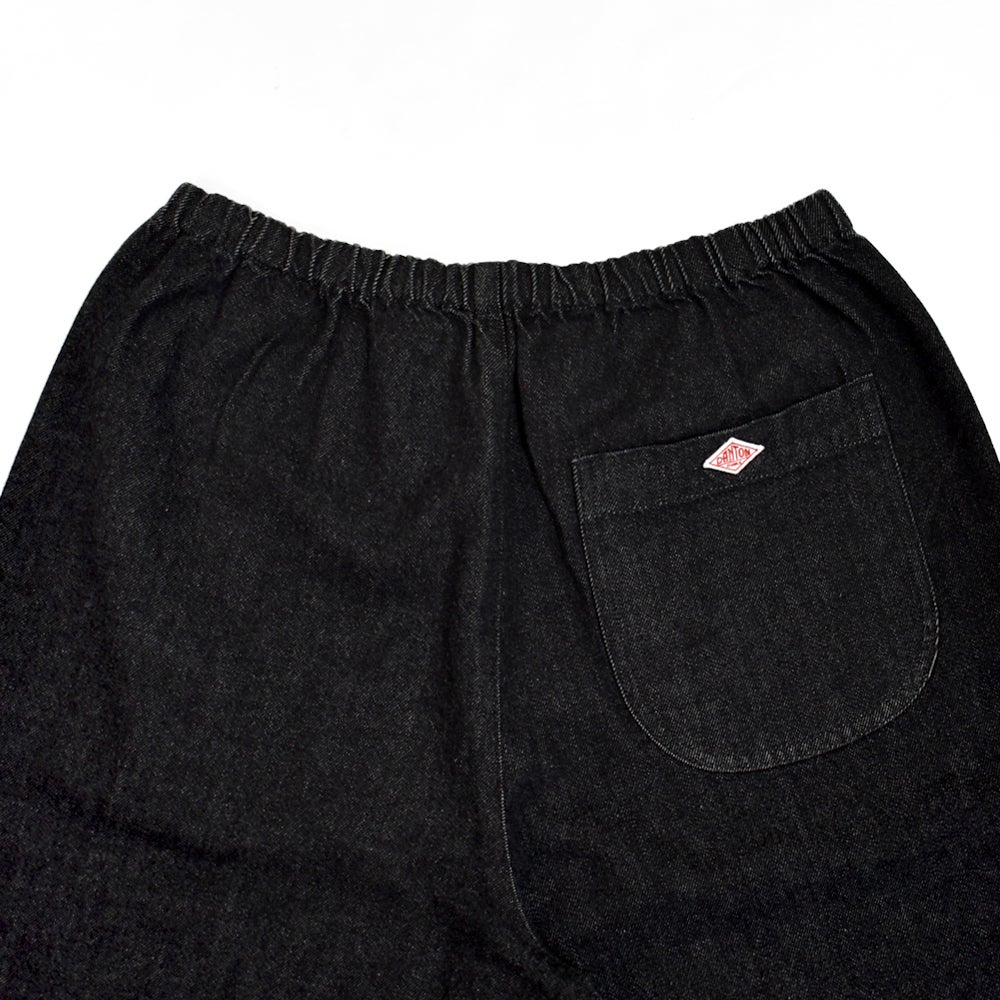 ダントン (DANTON) Women’s Black Denim Easy Pants ブラックデニムパンツ イージーパンツ クロップド丈 テーパード JD-2540KBK