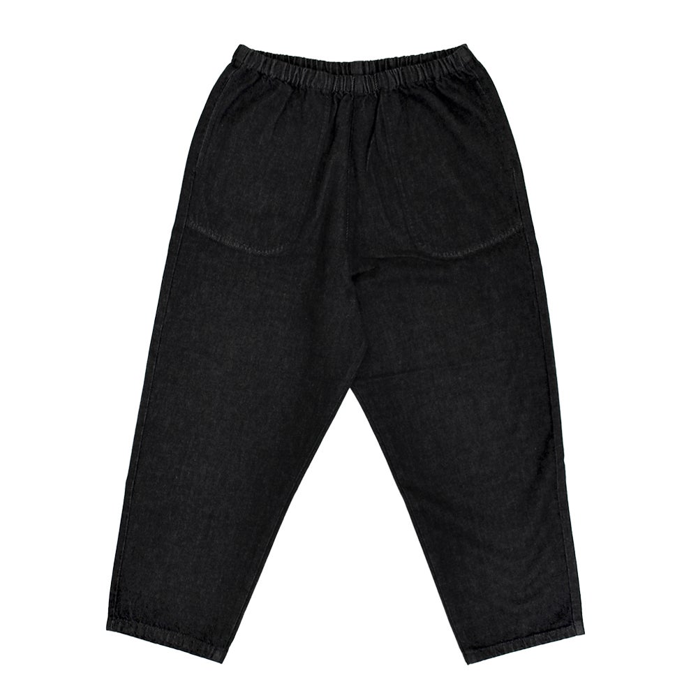 ダントン (DANTON) Women’s Black Denim Easy Pants ブラックデニムパンツ イージーパンツ クロップド丈 テーパード JD-2540KBK BLACK DENIM