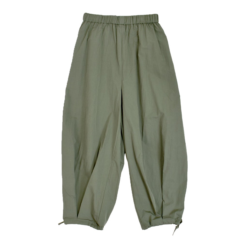 マオメイド (MAOMADE) 裾タック＆ドロスト ボリューミーパンツ コットンナイロンパンツ 611302 38.カーキ