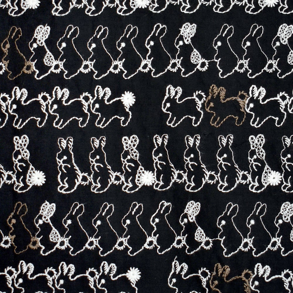 マーブルシュッド (marble SUD) うさぎLOTS 2WAYブラウス うさぎ刺繍ブラウス 前後2way シャツ 05GS083009