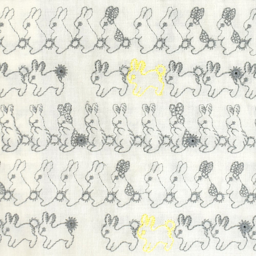 マーブルシュッド (marble SUD) うさぎLOTS 2WAYブラウス うさぎ刺繍ブラウス 前後2way シャツ 05GS083009