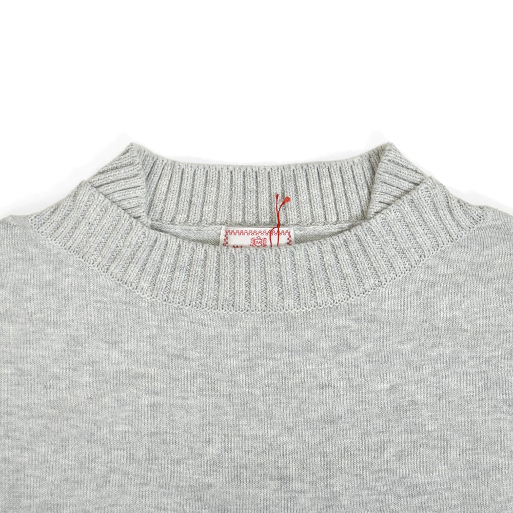 マオメイド (MAOMADE) 再登場!!! 着回し力 バツグン 異ゲージリブ プルオーバー 長袖コットンニット 611108