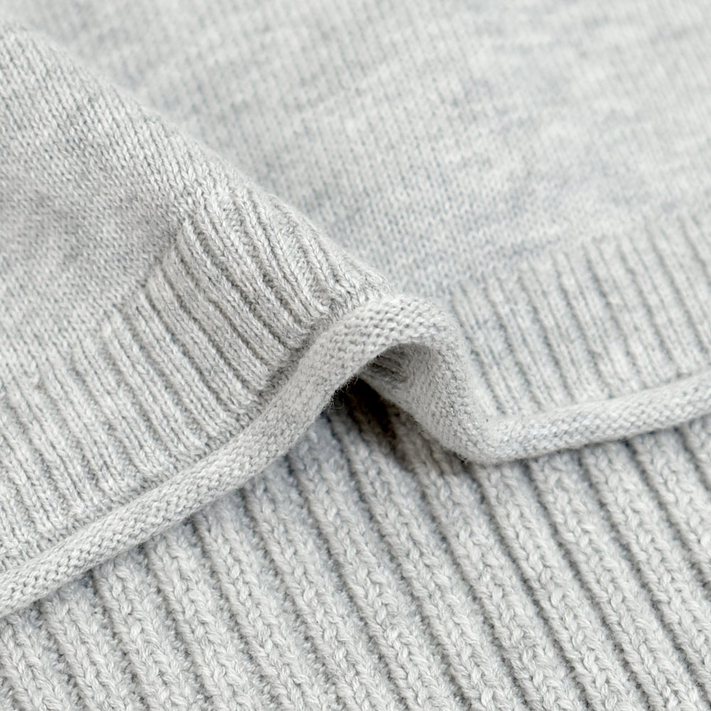 マオメイド (MAOMADE) 再登場!!! 着回し力 バツグン 異ゲージリブ プルオーバー 長袖コットンニット 611108