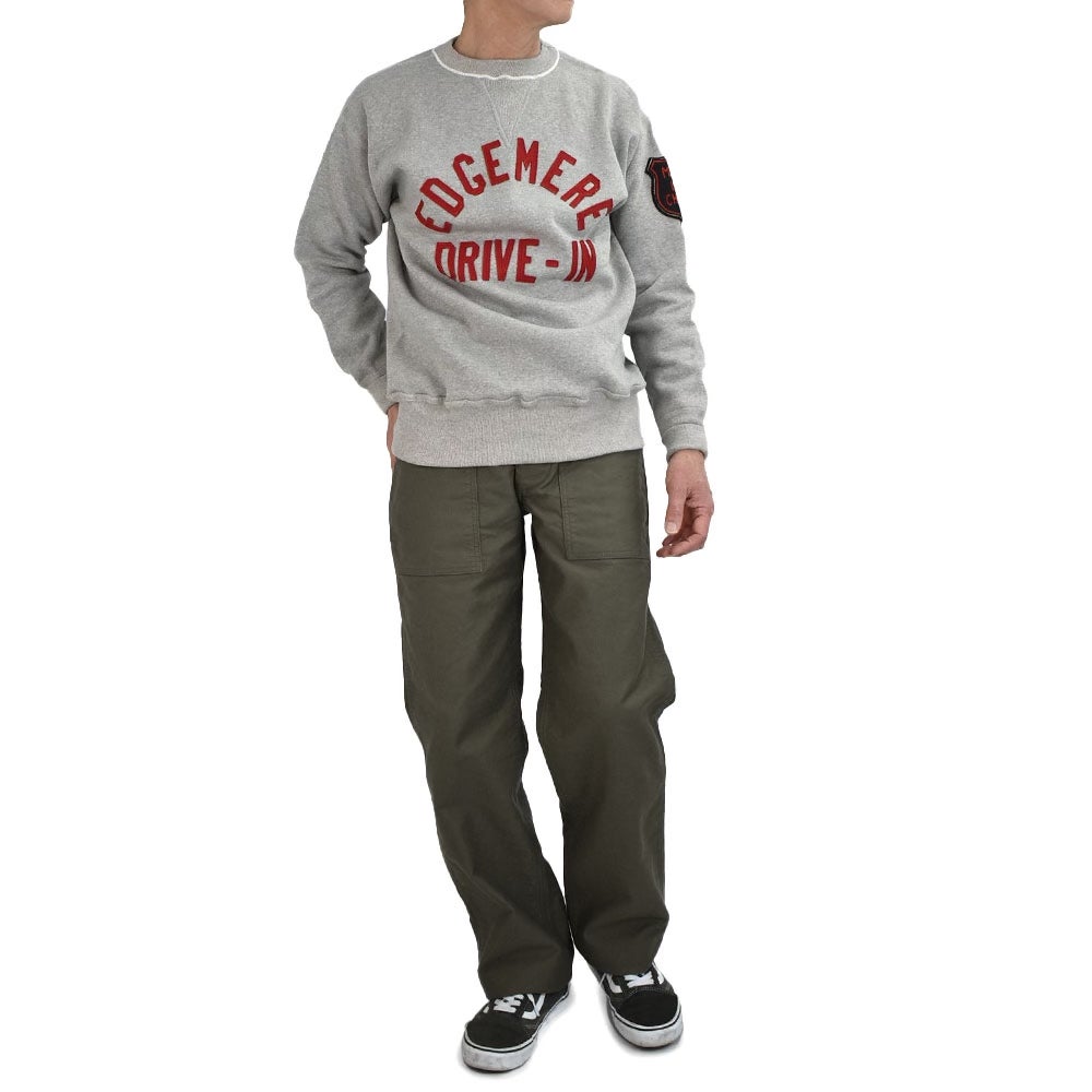 ウエアハウス (WAREHOUSE) Lot 401 EDGEMERE 長袖プリントトレーナー スウェットシャツ