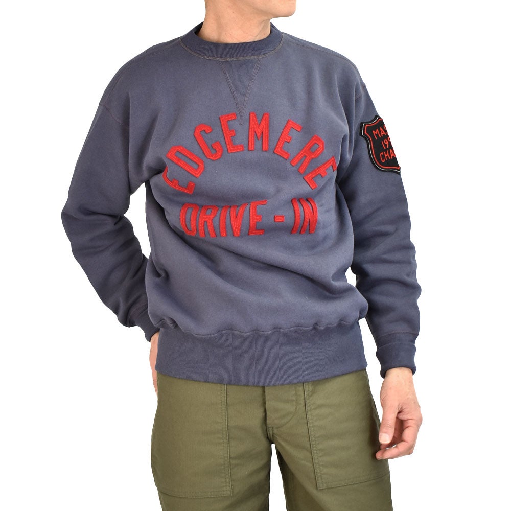 ウエアハウス (WAREHOUSE) Lot 401 EDGEMERE 長袖プリントトレーナー スウェットシャツ ナスコン