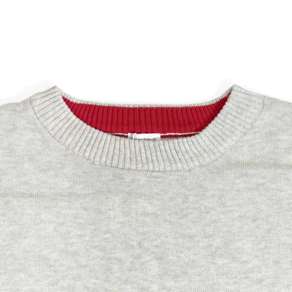 ブリスバンチ (Bliss bunch) ラウンドヘムワイドPO コットン長袖ニット 手洗いできるニット P761-205