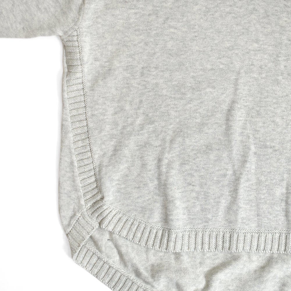 ブリスバンチ (Bliss bunch) ラウンドヘムワイドPO コットン長袖ニット 手洗いできるニット P761-205