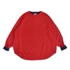 ブリスバンチ (Bliss bunch) ラウンドヘムワイドPO コットン長袖ニット 手洗いできるニット P761-205 8-4.RED(NAVY)