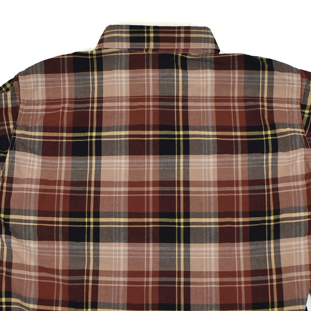 デラックスウエア (DELUXEWARE) VINTAGE RED CHECK 長袖チェックシャツ スルーサージ LV-33