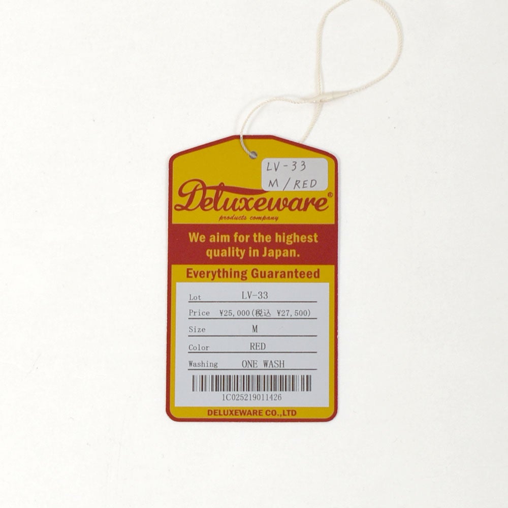 デラックスウエア (DELUXEWARE) VINTAGE RED CHECK 長袖チェックシャツ スルーサージ LV-33