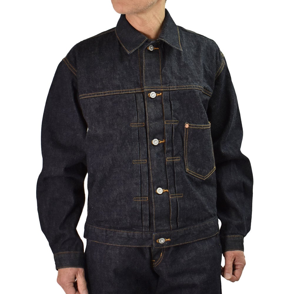 ストラスバーガー (STRASSBURGER&Co.) JUMBO 14.5oz SELVEDGE 1st DENIM JACKET WWⅡ セルビッチ 1st デニムジャケット WWⅡ 大戦モデル ファーストデニムジャケット ジージャン SBJ-145-301