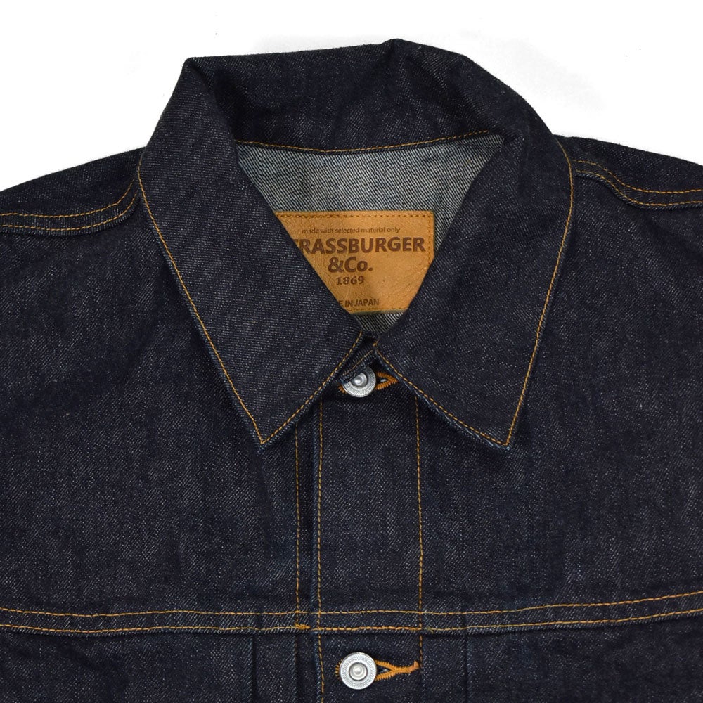 ストラスバーガー (STRASSBURGER&Co.) JUMBO 14.5oz SELVEDGE 1st DENIM JACKET WWⅡ セルビッチ 1st デニムジャケット WWⅡ 大戦モデル ファーストデニムジャケット ジージャン SBJ-145-301