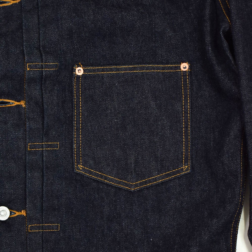 ストラスバーガー (STRASSBURGER&Co.) JUMBO 14.5oz SELVEDGE 1st DENIM JACKET WWⅡ セルビッチ 1st デニムジャケット WWⅡ 大戦モデル ファーストデニムジャケット ジージャン SBJ-145-301