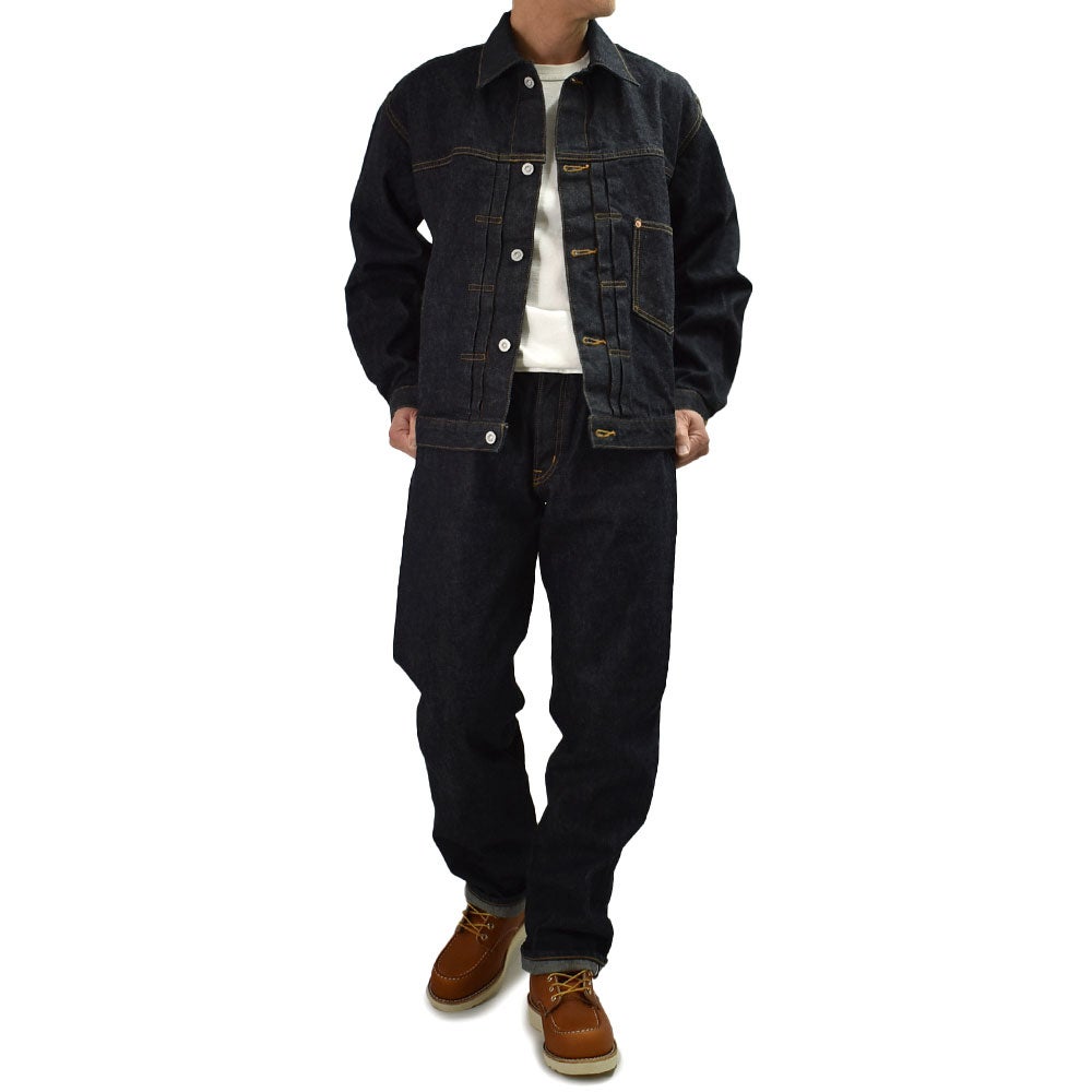 ストラスバーガー (STRASSBURGER&Co.) JUMBO 14.5oz SELVEDGE 1st DENIM JACKET WWⅡ セルビッチ 1st デニムジャケット WWⅡ 大戦モデル ファーストデニムジャケット ジージャン SBJ-145-301