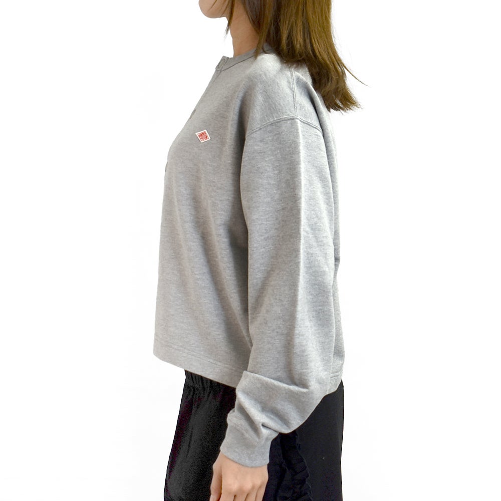 ダントン (DANTON) Women's Dot Button Crew Neck Cardigan 長袖コットンカーディガン DT-C0405CIN