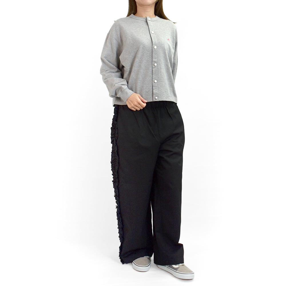 ダントン (DANTON) Women's Dot Button Crew Neck Cardigan 長袖コットンカーディガン DT-C0405CIN