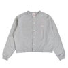 ダントン (DANTON) Women's Dot Button Crew Neck Cardigan 長袖コットンカーディガン DT-C0405CIN TOP GREY