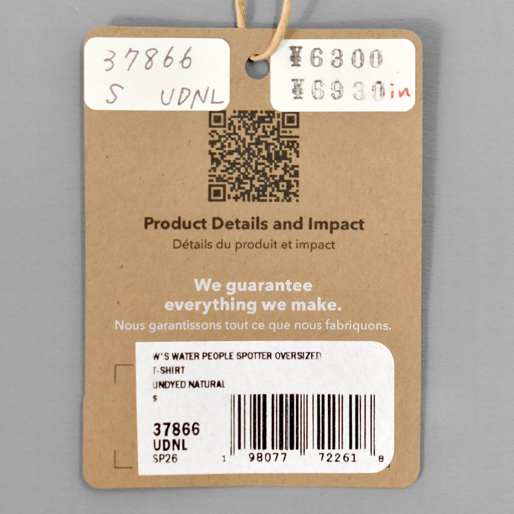 パタゴニア (PATAGONIA) ウィメンズ ウォーター ピープル スポッター オーバーサイズ Tシャツ W's Water People Spotter Oversized T-Shirt 半袖プリントTシャツ 37866