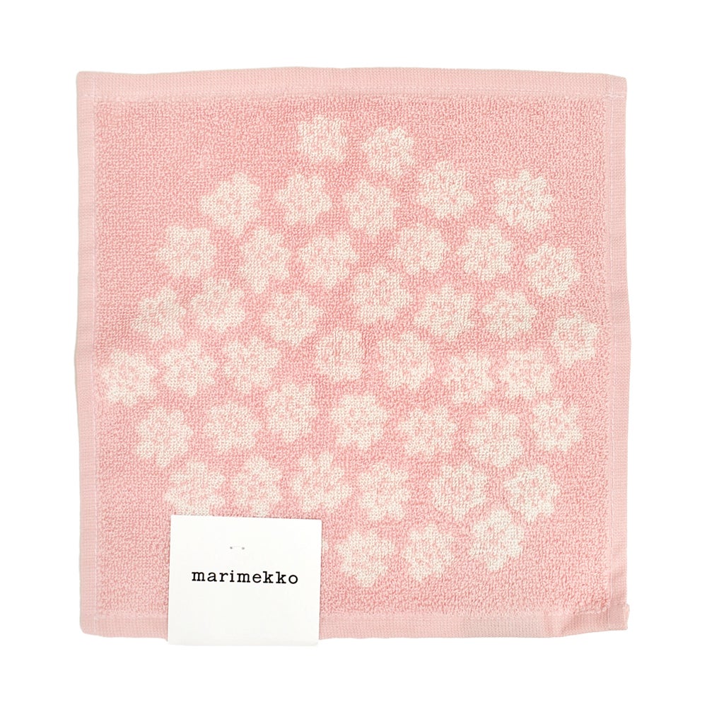 マリメッコ (marimekko) 【日本限定】Puketti ミニタオル 26×26cm ハンドタオル プケッティ 花束 52269-4-75503 52269475503 70. ライトピンク×オフホワイト