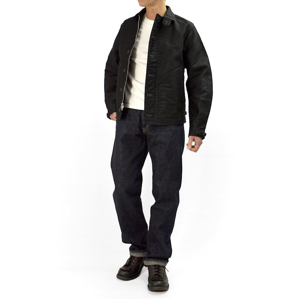 フリーホイーラーズ (FREEWHEELERS) DECK WORKER JACKET Original High Density Jungle Cloth ミリタリーコットンジャケット ライトアウター 2621005