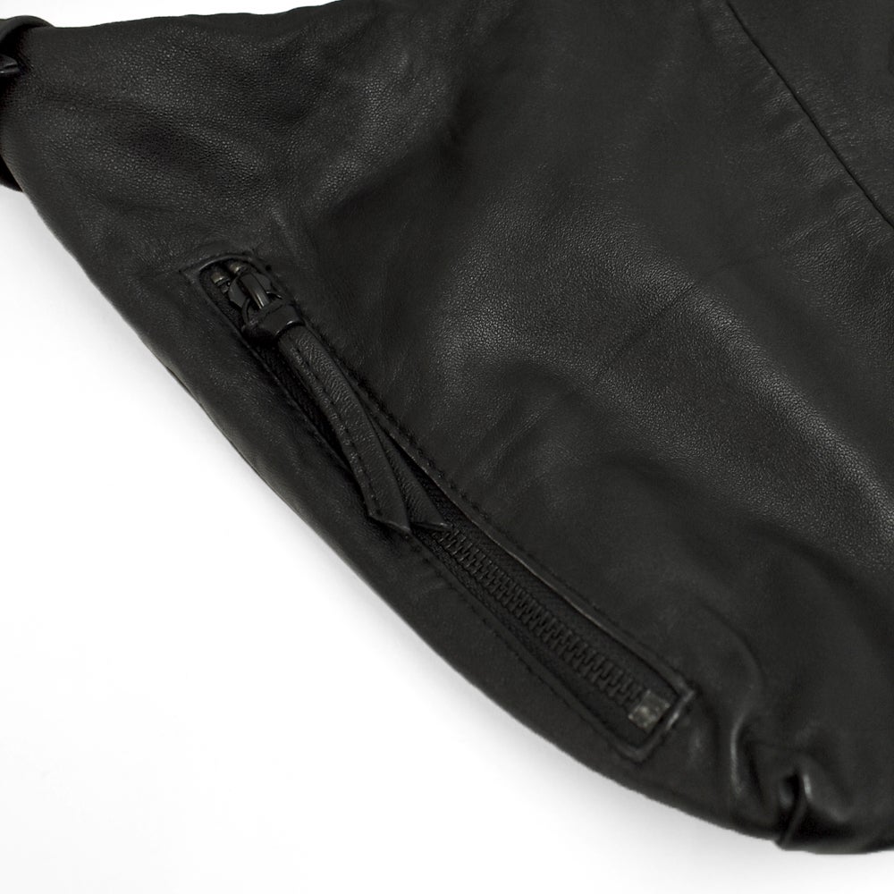 アインソフ (Ain Soph) シープレザー 2WAY ショルダーバッグ MLサイズ 鞄 レザーショルダーバッグ 斜め掛けバッグ 黒 ASE1843-PKS