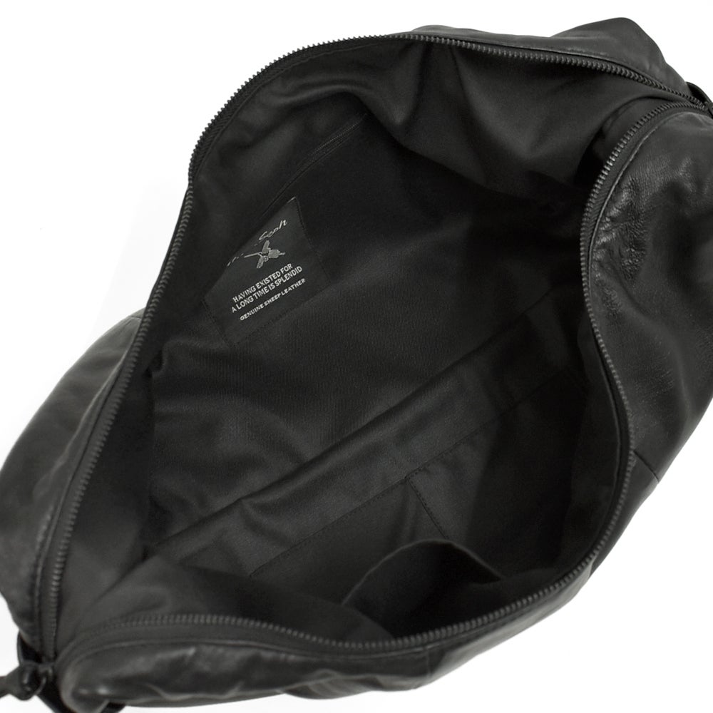 アインソフ (Ain Soph) シープレザー 2WAY ショルダーバッグ MLサイズ 鞄 レザーショルダーバッグ 斜め掛けバッグ 黒 ASE1843-PKS