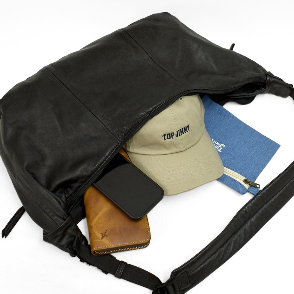 アインソフ (Ain Soph) シープレザー 2WAY ショルダーバッグ MLサイズ 鞄 レザーショルダーバッグ 斜め掛けバッグ 黒 ASE1843-PKS