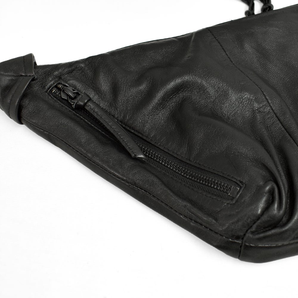 アインソフ (Ain Soph) シープレザー 2WAY ショルダーバッグ SLサイズ 鞄 レザーショルダーバッグ 斜め掛けバッグ 黒 (244016) ASE1844-PKS