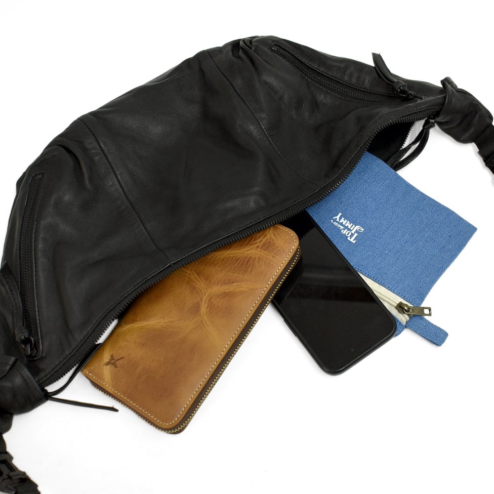 アインソフ (Ain Soph) シープレザー 2WAY ショルダーバッグ SLサイズ 鞄 レザーショルダーバッグ 斜め掛けバッグ 黒 (244016) ASE1844-PKS