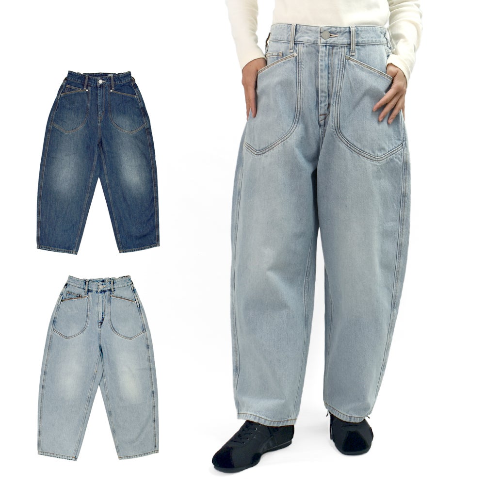 カフェッティ (Cafetty) デザインカーブパンツ デニムパンツ ジーンズ ジーパン CF-0608