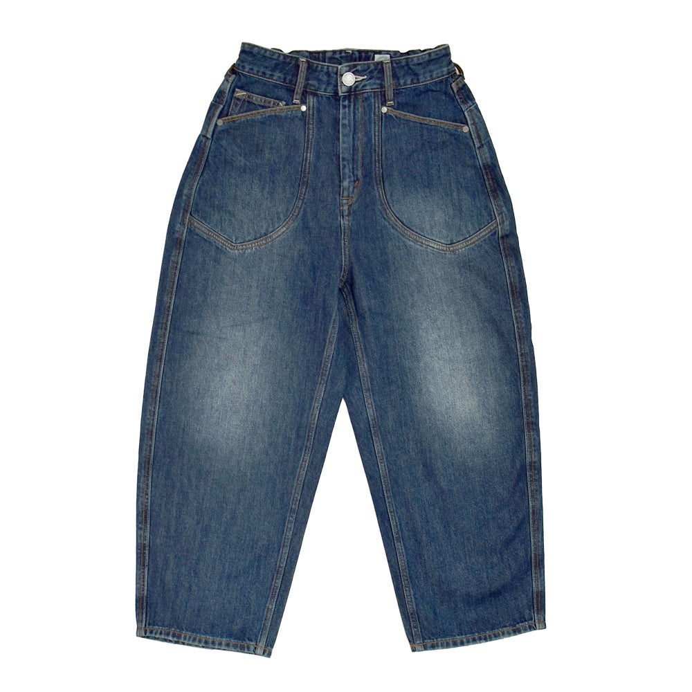 カフェッティ (Cafetty) デザインカーブパンツ デニムパンツ ジーンズ ジーパン CF-0608 R5.濃色USED