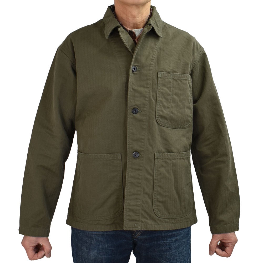 コリンボ (COLIMBO) NAVAL WORK JKT. N-3 TYPE -HERRINGBONE- =PLAIN= ネイバル ワークジャケット N-3 タイプ -へリンボンツイル- カバーオール ミリタリージャケット ワークジャケット ZB-0106