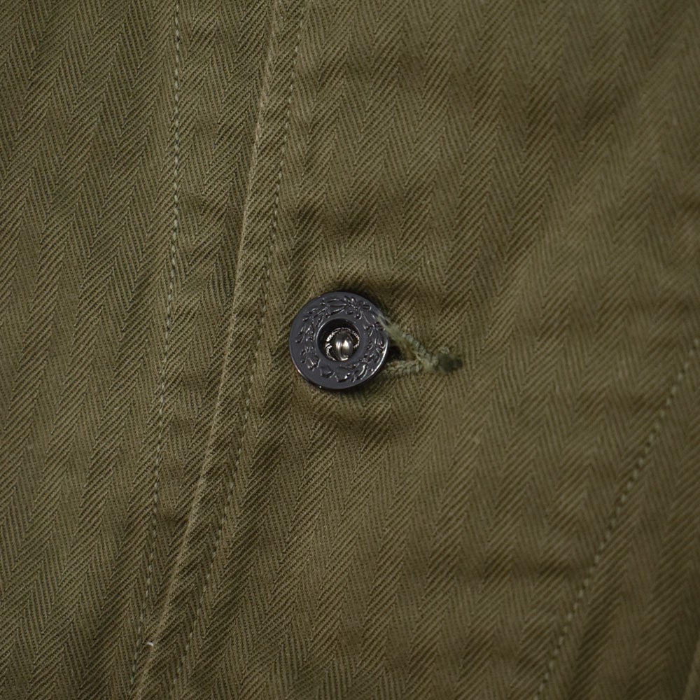 コリンボ (COLIMBO) NAVAL WORK JKT. N-3 TYPE -HERRINGBONE- =PLAIN= ネイバル ワークジャケット N-3 タイプ -へリンボンツイル- カバーオール ミリタリージャケット ワークジャケット ZB-0106