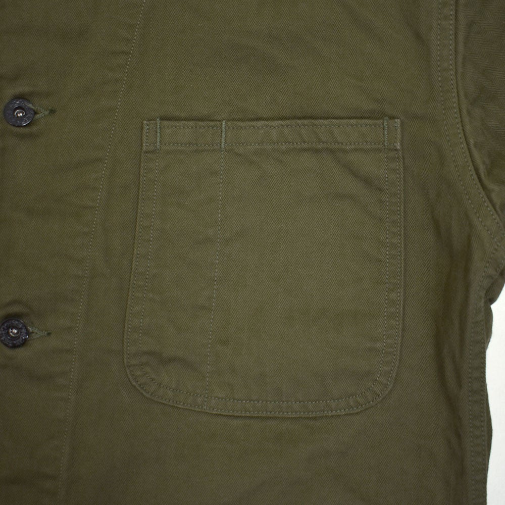 コリンボ (COLIMBO) NAVAL WORK JKT. N-3 TYPE -HERRINGBONE- =PLAIN= ネイバル ワークジャケット N-3 タイプ -へリンボンツイル- カバーオール ミリタリージャケット ワークジャケット ZB-0106